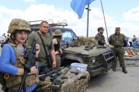 Celebration of Victory Day in Dnepropetrovsk