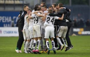 Players of FC "Zarya" (Lugansk)
