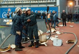 Fans FC "Dnipro" broke chairs at the stadium