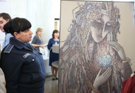 The picture of Ukrainian artist Ivan Marchuk