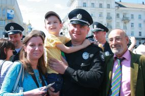 Церемонія складання присяги патрульною поліцією