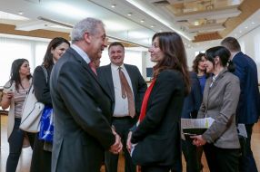 Eka Zguladze, Dimitris Avramopoulos and Arsen Avakov