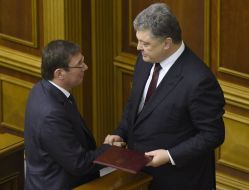 Yuriy Lutsenko  and Petro Poroshenko