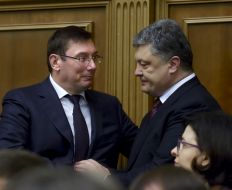 Yuriy Lutsenko  and Petro Poroshenko