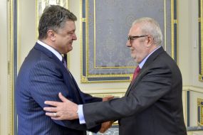 Petro Poroshenko and Pedro Agramunt