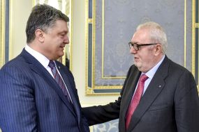 Petro Poroshenko and Pedro Agramunt