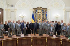 Petr Poroshenko met with the staff of FC "Dynamo" (Kiev) 1986