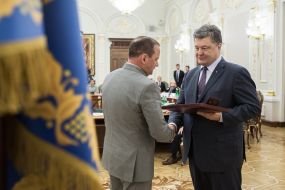 Petr Poroshenko and Igor Belanov