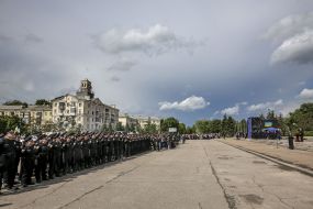 In Kramatorsk police patrol took the oath