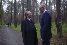 Arseniy Yatsenyuk and Ian Tombynskyy