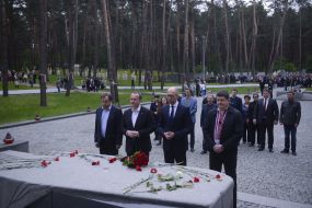 Nikolai Knyazhytskyy, Ostap Semerak, Arseniy Yatsenyuk and Maxim Bourbaki