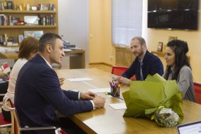 The meeting of Vitali Klitschko and  Jamala