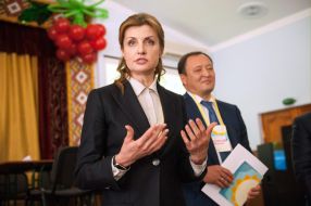 Marina Poroshenko and Konstantin Bryl