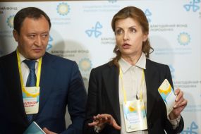 Marina Poroshenko and Konstantin Bryl