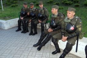 Soldiers of the National Guard of Ukraine