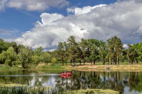 The park of Partisan Glory in Kiev