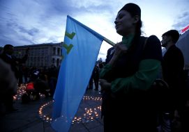 Icon lamp in memory of the deportation of Crimean Tatars in Kiev