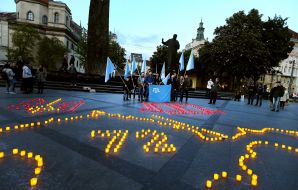 The action on the occasion of the 72th anniversary of deportation of the Crimean Tatars in Lviv