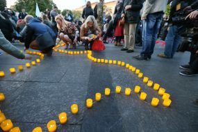 The action on the occasion of the 72th anniversary of deportation of the Crimean Tatars in Lviv