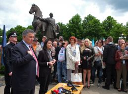 Khatiya Dekanoidze and Arsen Avakov