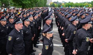 Patrol police took the oath in Krivoy Rog