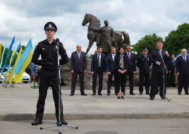 Patrol police took the oath in Krivoy Rog