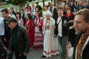 Празднование Дня вышиванки в Запорожье