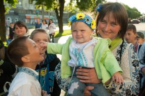 Празднование Дня вышиванки в Запорожье