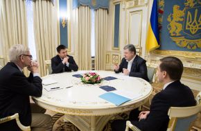 Meeting of Petro Poroshenko and Carl Bildt