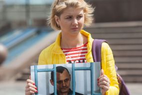 Flashmob to birthday of Nikolay Karpyuk