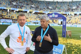 Mircea Lucescu and Sergei Palkin
