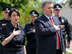 Arsen Avakov and Khatiya Dekanoydze