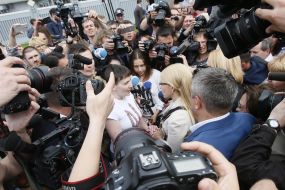Nadiya Savchenko in the airport