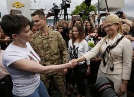 Nadiya Savchenko and Yulia Tymoshenko