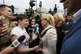 Nadiya Savchenko and Yulia Tymoshenko