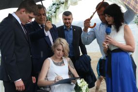 Свадебная церемония Яны Зинкевич и Маскима Кораблева