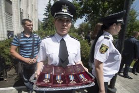 The award ceremony of the National Police employees 
