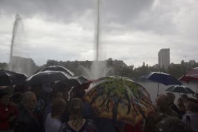 Fountains in Rusanivsky Canal