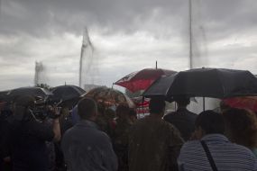 Fountains in Rusanivsky Canal