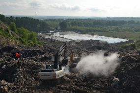 Search and rescue operations in the territory of the landfill in the Lviv region