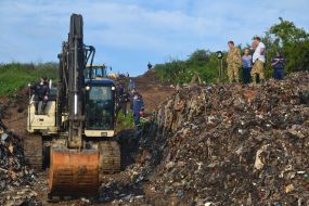 Search and rescue operations in the territory of the landfill in the Lviv region