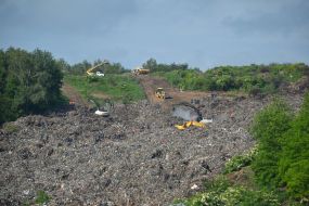 Search and rescue operations in the territory of the landfill in the Lviv region