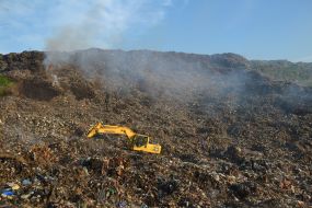 Search and rescue operations in the territory of the landfill in the Lviv region