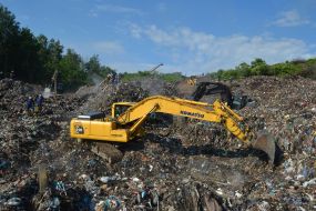 Search and rescue operations in the territory of the landfill in the Lviv region