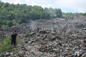 Search and rescue operations in the territory of the landfill in the Lviv region