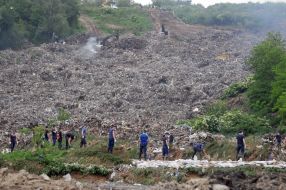 Search and rescue operations in the territory of the landfill in the Lviv region