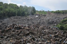Search and rescue operations in the territory of the landfill in the Lviv region