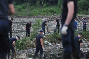 Work to strengthen the dam on the territory of the landfill in the Lviv region