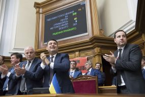 The ministers in the government box