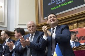 The ministers in the government box